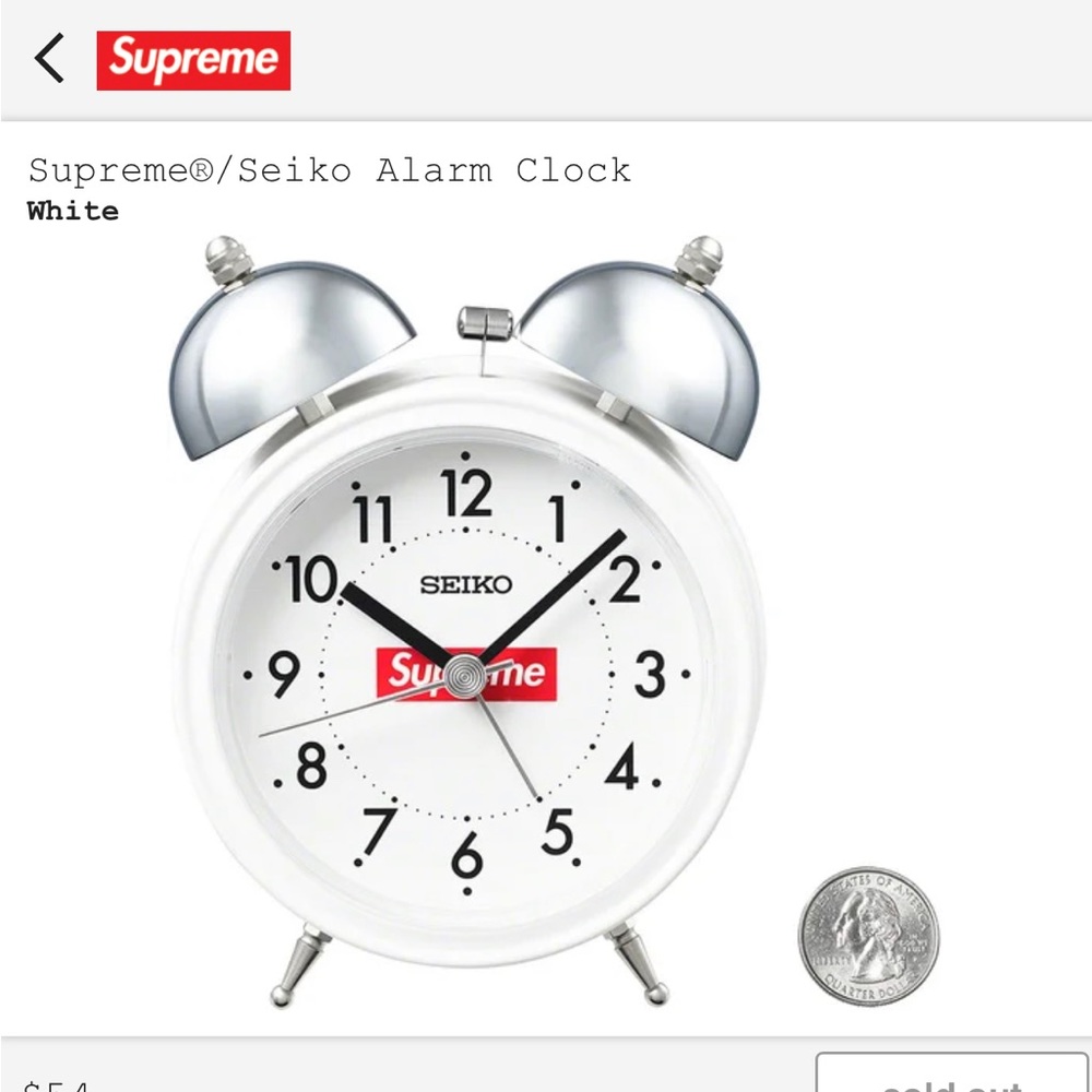 supreme seiko alarm clock 2022